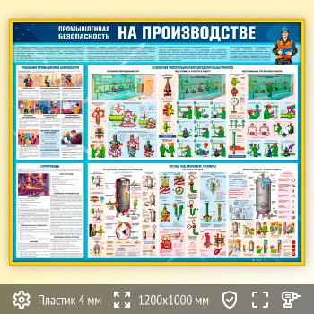 Стенд «Промышленная безопасность на производстве» (TM-46-GOLD)
